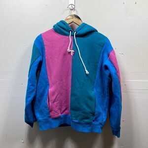Teddy Fresh Color Block Hoodie Medium